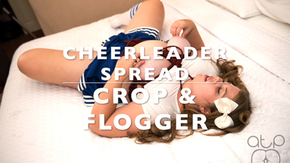 Cheerleader Bound Spread - Crop and Flogger - CheerSmacked 3 Fantasy